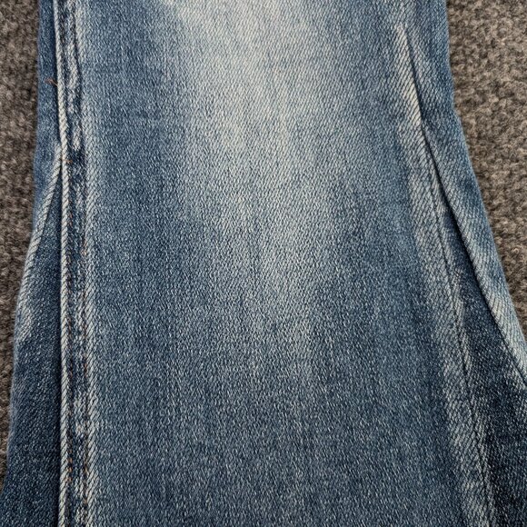 VERVT Altered Jeans Women's 25 Blue Denim Hippy Wide Leg Distressed Frayed READ - Picture 4 of 16